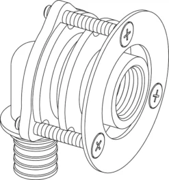 Coude Mural Plaq. Plâtre SDR 11 LX REHAU 16 - 1/2" F - 11691201001