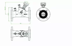 Robinet D'équilibrage OVENTROP Hydrocontrol VFC - PN 16 DN 80 - Brides Selon DIN-EN 1092-2 Des Deux Côtés, Avec 2 Prises De Pression, Fonte Grise - 1062652