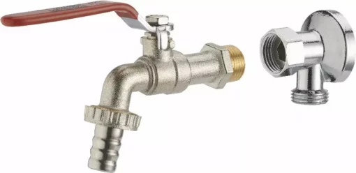 Kit Robinet à Sphère 1/4 Tour M1/2' (15x21) Nez NOYON & THIEBAULT - Ø 15 Mm + Applique Laiton Chromé M1/2' (15x21) Femelle écrou Libre F1/2' (15x21) - 803789 -BOSTITCH Boutique 3342978037891 2