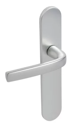 Ensemble Logio Double Béquille 1360/6341 VACHETTE Sur Grande Plaque - Bec De Cane - Entraxe 195 - Argent - 2008079