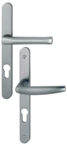 Ensemble De Porte Plaque étroite Atlanta HOPPE - SRR Aspect Inox F9 - Clé I - 113KH/300LMSGL/1530 - ép.68/77 - 3304481