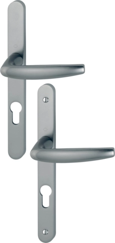 Ensemble De Porte Plaque étroite Atlanta HOPPE - Aspect Inox F9 - Clé I - 1530/300LMSGL - Entr.70 - ép.48/57 - 3303816