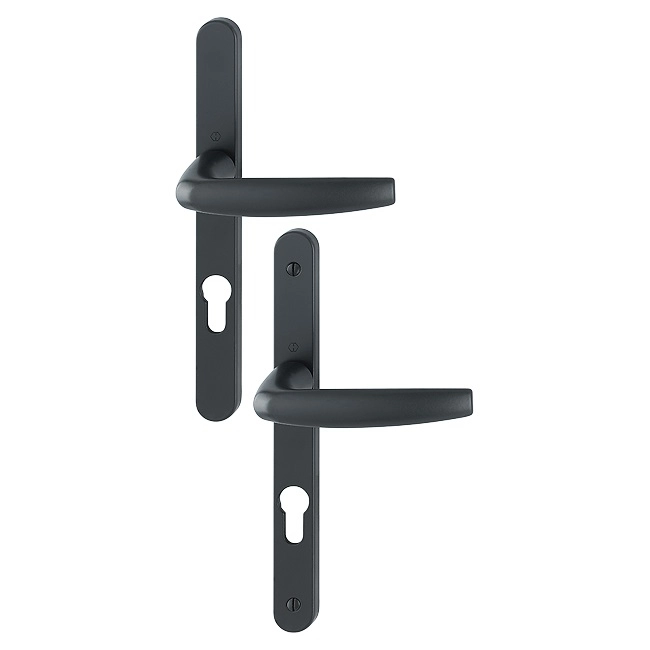 Ensemble De Porte-fenêtre Plaque étroite Atlanta 1530/300LMSGL HOPPE Noir Mat Clé I Ent.70 - ép.78-87 - 3304368 1 Ensemble De Porte-fenêtre Plaque étroite Atlanta 1530/300LMSGL HOPPE Noir Mat Clé I Ent.70 - ép.78-87 - 3304368