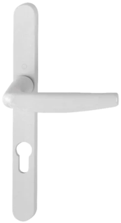 Ensemble De Porte-fenêtre Plaque étroite Atlanta 1530/300LMSGL HOPPE 195mm Blanc 9010 Clé I Entr.92 C.8 - ép.68/77 - 3303841