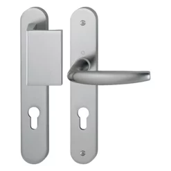 Ensemble De Porte Palière Plaque étroite Aileron Atlanta HOPPE 554/3346/1530 Inox F9 - Clé I - Ent.8/92 56/70 - 2838421