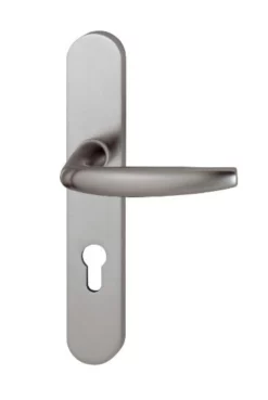 Ensemble De Porte Plaque Large Atlanta HOPPE 1530/300M Aspect Inox F9 - Clé I - Ent.70 ép.88-97 - 3307767