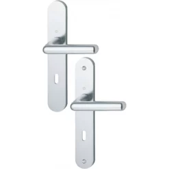 Ensemble De Porte Cortina 195F/300M HOPPE Argent - Clé L - 582662