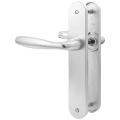 Ensemble De Porte Sur Plaque New York - Entr.165mm - Bec De Cane - Argent F1 -1810/318KN - 3282411 -BOSTITCH Boutique BCA80001 2