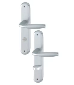 Ensemble De Porte Sur Plaque New York WC Aspect Inox F9 - 1810/300M - Entr.195mm - 3282277