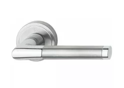 Garniture Pour Porte Intérieure Capri HOPPE Laiton Chromé Aspect Inox Mat - 282