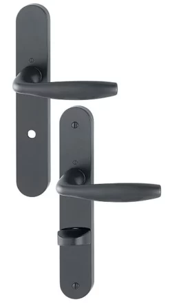 Paire De Béquilles Sur Grande Plaque New York HOPPE - 1810/300M -BOSTITCH Boutique CFG93035 3