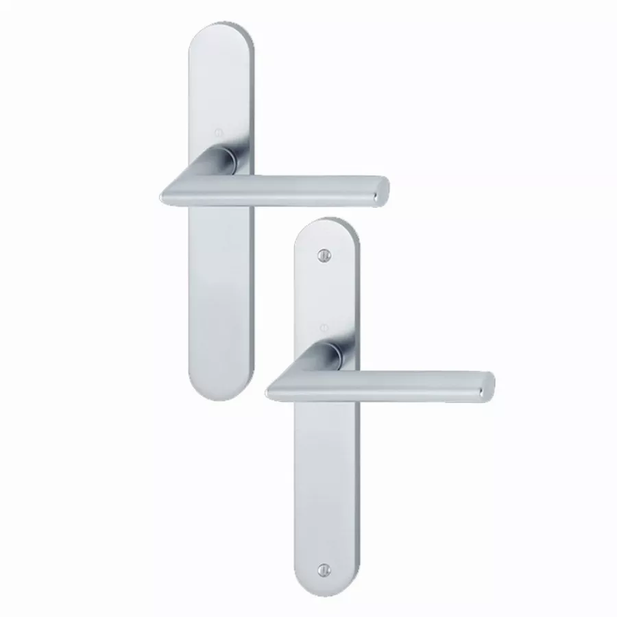 Paire De Béquilles Sur Grande Plaque Stockholm HOPPE - 1140/300M 1 Paire De Béquilles Sur Grande Plaque Stockholm HOPPE - 1140/300M