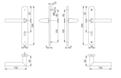 Paire De Béquilles Sur Grande Plaque Stockholm HOPPE - 1140/300M 8 Paire De Béquilles Sur Grande Plaque Stockholm HOPPE - 1140/300M -BOSTITCH Boutique CFG93036 4