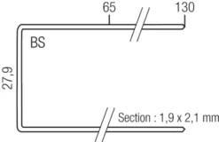 Agrafes SP Inox ETA 1M SENCO 100 Mm - Boite De 1000 - SP30NGB-ETA