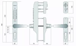 Ensemble à Code Pour Serrure Monopoint Existante LOKOD - 22900 -BOSTITCH Boutique CSA20089 4