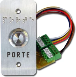 Façade Inox + Bouton NO/NFE + Handicap EVICOM à Encastrer - TT03I/NH