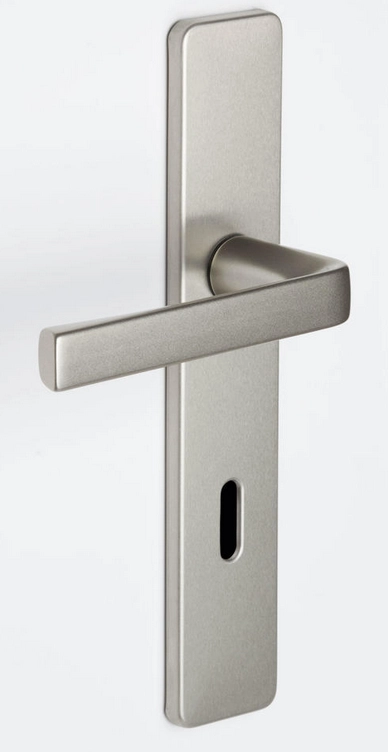 Ensemble KAZA - Plaque 190 X 42 Mm - Entraxe De Fixation 165 Mm - Argent - 1364/6329 Clé L 1 Ensemble KAZA - Plaque 190 X 42 Mm - Entraxe De Fixation 165 Mm - Argent - 1364/6329 Clé L