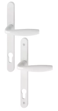 Ensemble De Porte Sur Plaque étroite New-York 1810RH/300LMSGL/1810 HOPPE Blanc Pur PZ92 - 3293363