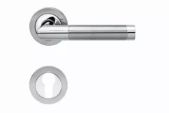 Ensemble Béquille Sur Rosace Clé I BE700A KARCHER DESIGN Inox Poli Satiné - BE700A-PZ0-73