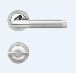 Ensemble Béquille Sur Rosace Condamnation BE700A KARCHER DESIGN Inox Poli Satiné - BE700A-BAD-73