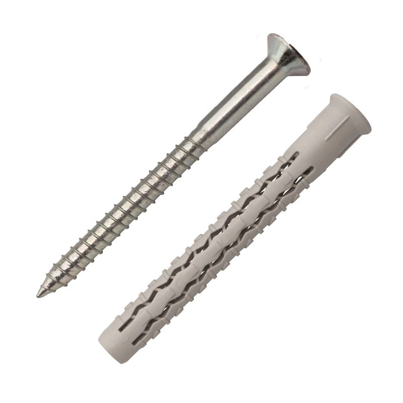 Boîte 50 Chevilles Nylon Longue Expansion 8 X 100 Mm + Vis Tête Fraisée SCELL-IT - G-L08100-BC 1 Boîte 50 Chevilles Nylon Longue Expansion 8 X 100 Mm + Vis Tête Fraisée SCELL-IT - G-L08100-BC