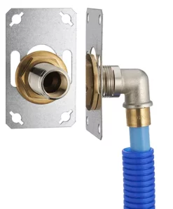 FIXSYSTEM Simple : Kit Complet De Fixation D'un Robinet Mural Simple M1/2' (15x21) Coude D'alimentation à Glissement Sur Tube PER NOYON & THIEBAULT - Ø 16 Mm, Sortie Femelle 1/2' (15x21) - 3320-16PL1