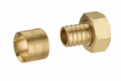 Raccord Droit à Glissement Pour Tube PER NOYON & THIEBAULT - Ø 16 Mm à Visser Femelle écrou Libre F1/2' (15x21) Bague En Laiton Sachet 10 Pces - 3185-1516S10