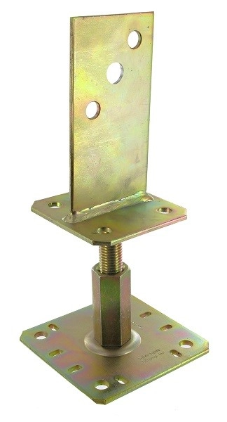 Support De Poteau Réglable SIMPSON - H.320 X ép.4 Mm - PPSR320 2 Support De Poteau Réglable SIMPSON - H.320 X ép.4 Mm - PPSR320 – Image 2