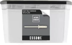 Rivets Standards ESSBOX SCELL-IT Alu/Acier - Tête Plate - Ø4,8 Mm X 16 Mm - Boite De 500 - EX-9445124816