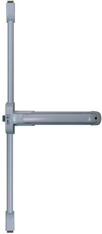 Serrure Coupe-feu Push Idea 3 Points Latéraux + Haut/bas ISEO Barre Grise 840 Mm - Noir - 942308455TA