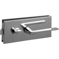 Serrure Porte En Verre METALUX à Béquille Carrée Et Plaque Rectangulaire 77x185 Mm - NM90451000