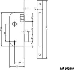 000260-02-1p Bec De Cane A Cond. Jpm 260 Axe 40 Reversible