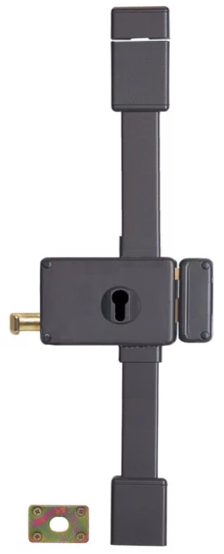 Serrure Horizontale Horga THIRARD - 3 Points - Profil Européen - Tirage Gauche - Marron - 047325