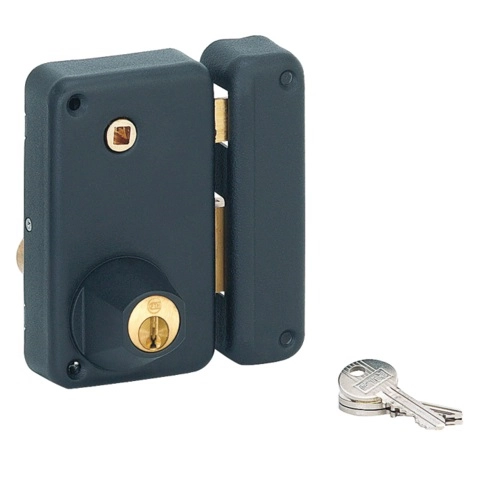 Serrure De Sûreté Verticale 75x130 Mm Noir à Fouillot C7 THIRARD - Cylindre Ø23x45 Mm - Droite - 000136 2 Serrure De Sûreté Verticale 75x130 Mm Noir à Fouillot C7 THIRARD - Cylindre Ø23x45 Mm - Droite - 000136 – Image 2