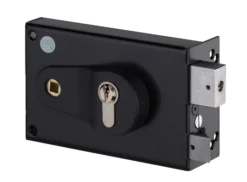 Serrure En Applique Horizontale - Réglable 52/60 Mm - Fouillot Droite - Cylindre Euro - ND10 9772