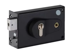 Serrure En Applique Horizontale - Réglable 52/60 Mm - Fouillot Gauche - Cylindre Euro - ND10 9772