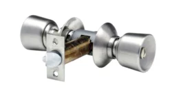 Serrure Tubulaire Inox V6526 X2TJ VACHETTE 2 Entrées Axe 80mm - Forme Tulipe Rosace J - 19193000