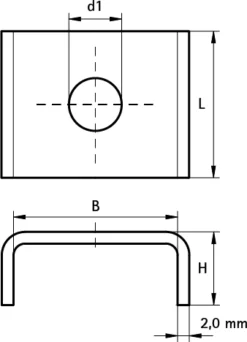 Plaques De Verrouillage WALRAVEN BIS U - Ø10.5 Mm - Pour Rail WM1-35 - 6535110 -BOSTITCH Boutique WAL00164 3