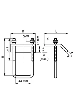 Etriers Fil WALRAVEN BIS Strut - Pour Rail Strut 41x21 + 41x41 + 41x21D - Sachet De 25 Pièces - 66581711