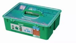 Kit Bois Éxotique SPAX - 5x60 Inox A2 - 850 Vis + 1 Foret + 12 Espaceurs + 5 Embouts - 5000009030009