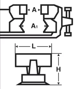 Etau à Mors Parallèles VIRAX 125 Mm - 200412