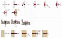 Cheville à Bascule Nylon Duotec FISCHER - Boite De 50 - 537258 -BOSTITCH Boutique fisc0083 4