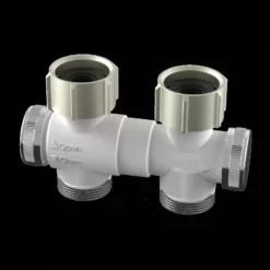 Raccord Droit STELRAD Avec Vidange Pour Radiateurs Horizontaux Avec Vanne Intégrée - T2105