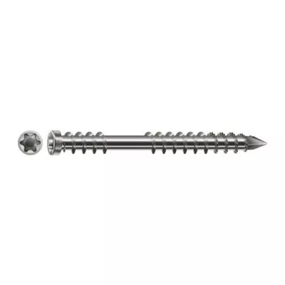 Vis Terrasse SPAX 5x50mm Tête Cyl. T-STAR Plus T25 - Pointe CUT - Inox A2 - 500 Unités - 0537000500505 1 Vis Terrasse SPAX 5x50mm Tête Cyl. T-STAR Plus T25 - Pointe CUT - Inox A2 - 500 Unités - 0537000500505